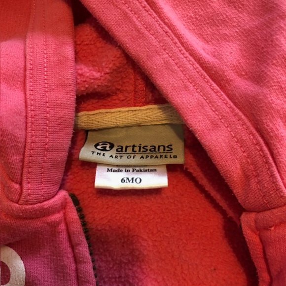 Baby Girl "Put-in-Bay" Pink Hoodie Size 6M - Picture 3 of 4